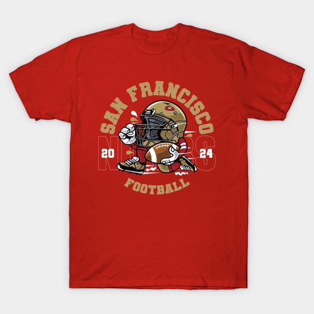 San Francisco Football T-Shirt by Nagorniak